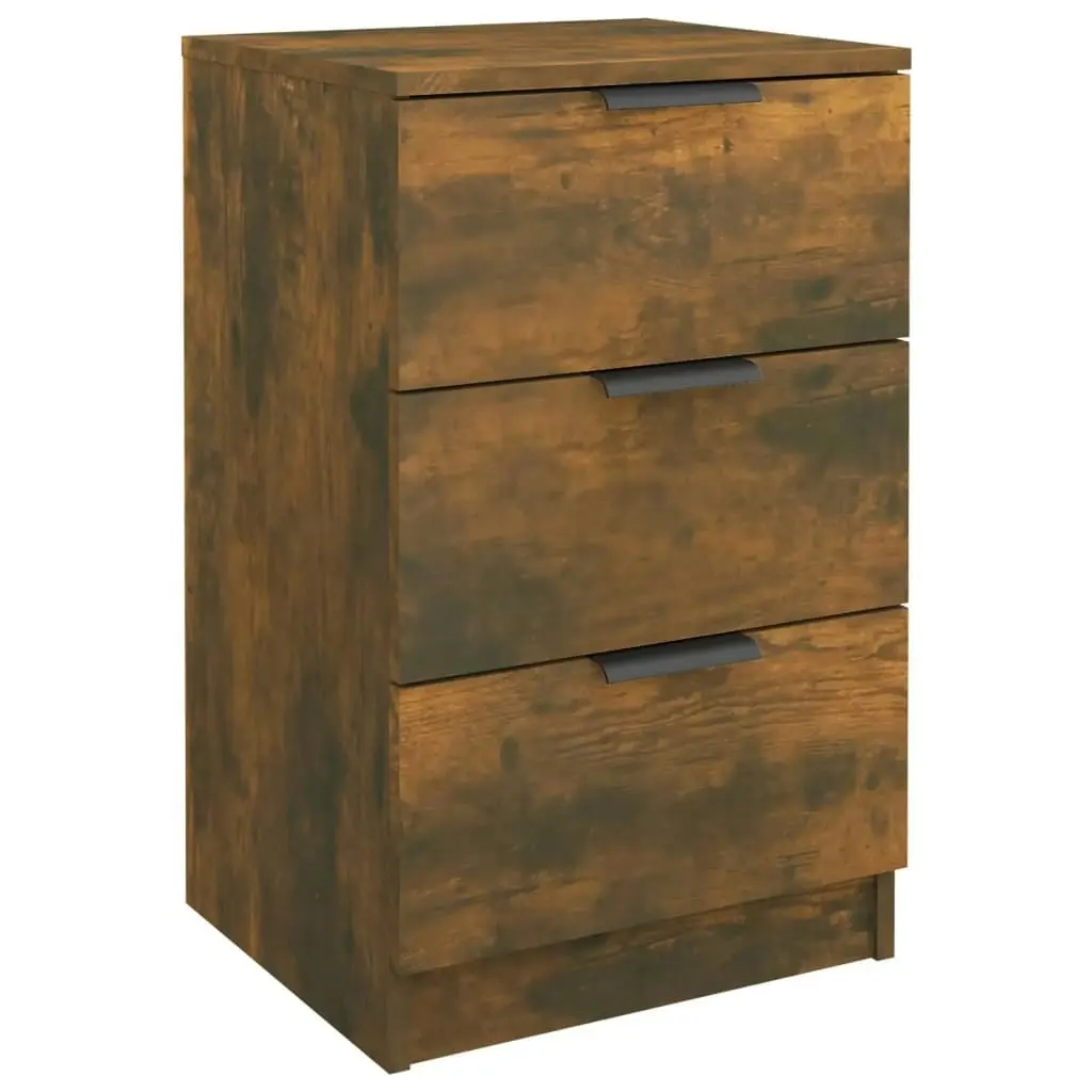 Bedside Cabinets 2 pcs Smoked Oak 40x36x65 cm 817052