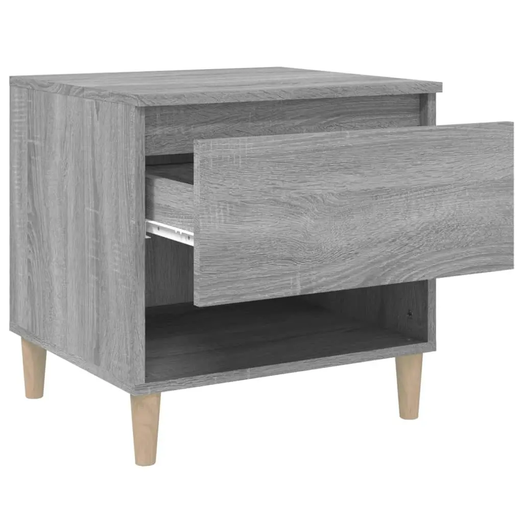 Bedside Table Grey Sonoma 50x46x50 cm Engineered Wood 819544