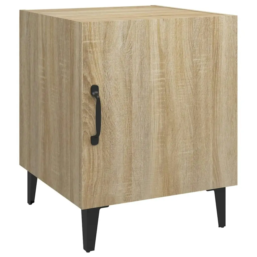 Bedside Cabinets 2 pcs Sonoma Oak Engineered Wood 812067