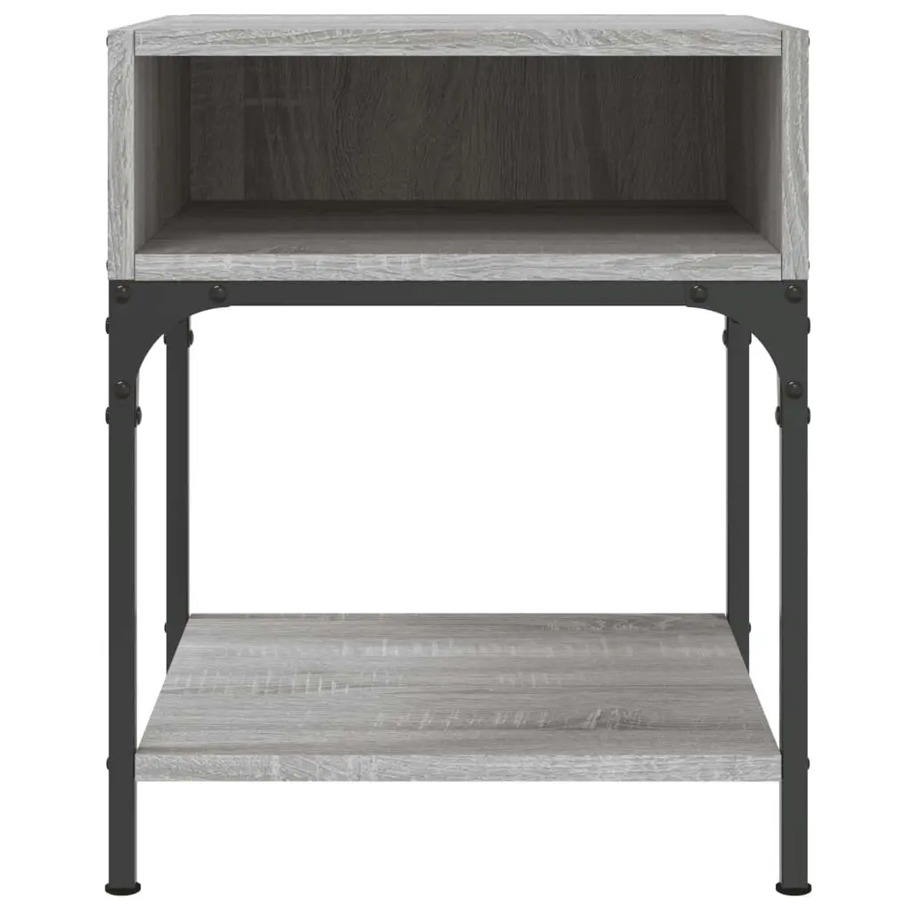 Bedside Table Grey Sonoma 40x41x50 cm Engineered Wood 825879