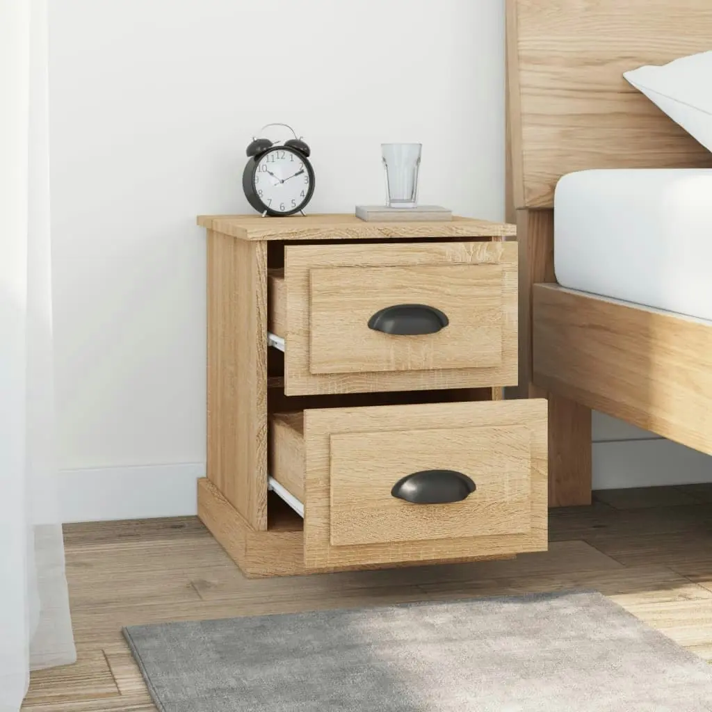 Bedside Cabinets 2 pcs Sonoma Oak 39x39x47.5 cm Engineered Wood 816151