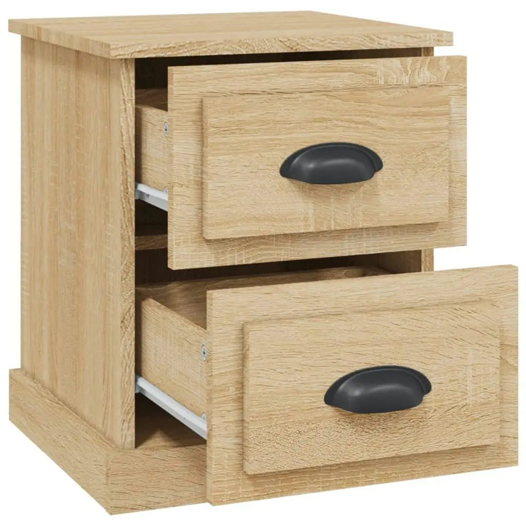 Bedside Cabinets 2 pcs Sonoma Oak 39x39x47.5 cm Engineered Wood 816151