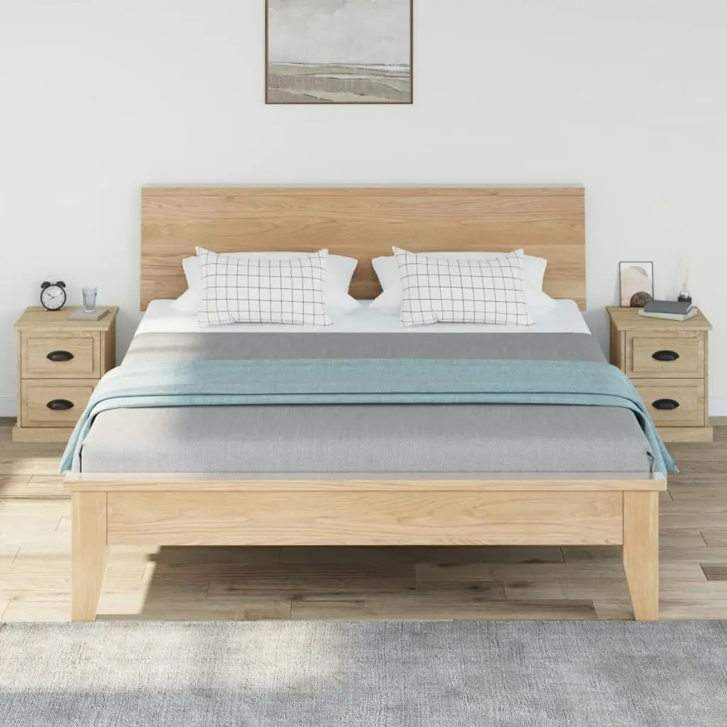 Bedside Cabinets 2 pcs Sonoma Oak 39x39x47.5 cm Engineered Wood 816151