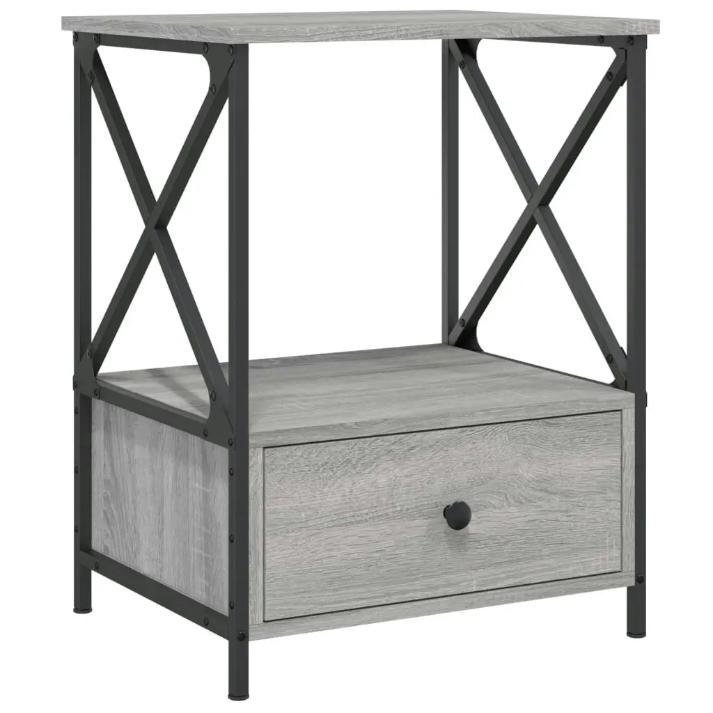 Bedside Tables 2 pcs Grey Sonoma 50x41x65 cm Engineered Wood 826090