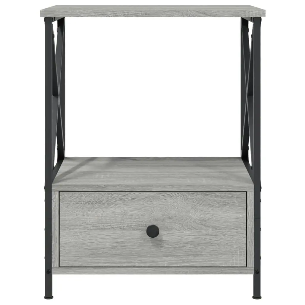 Bedside Tables 2 pcs Grey Sonoma 50x41x65 cm Engineered Wood 826090