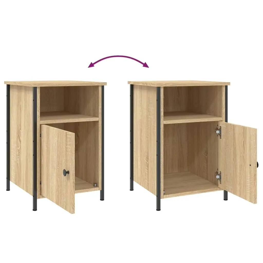 Bedside Cabinets 2 pcs Sonoma Oak 40x42x60 cm Engineered Wood 825916