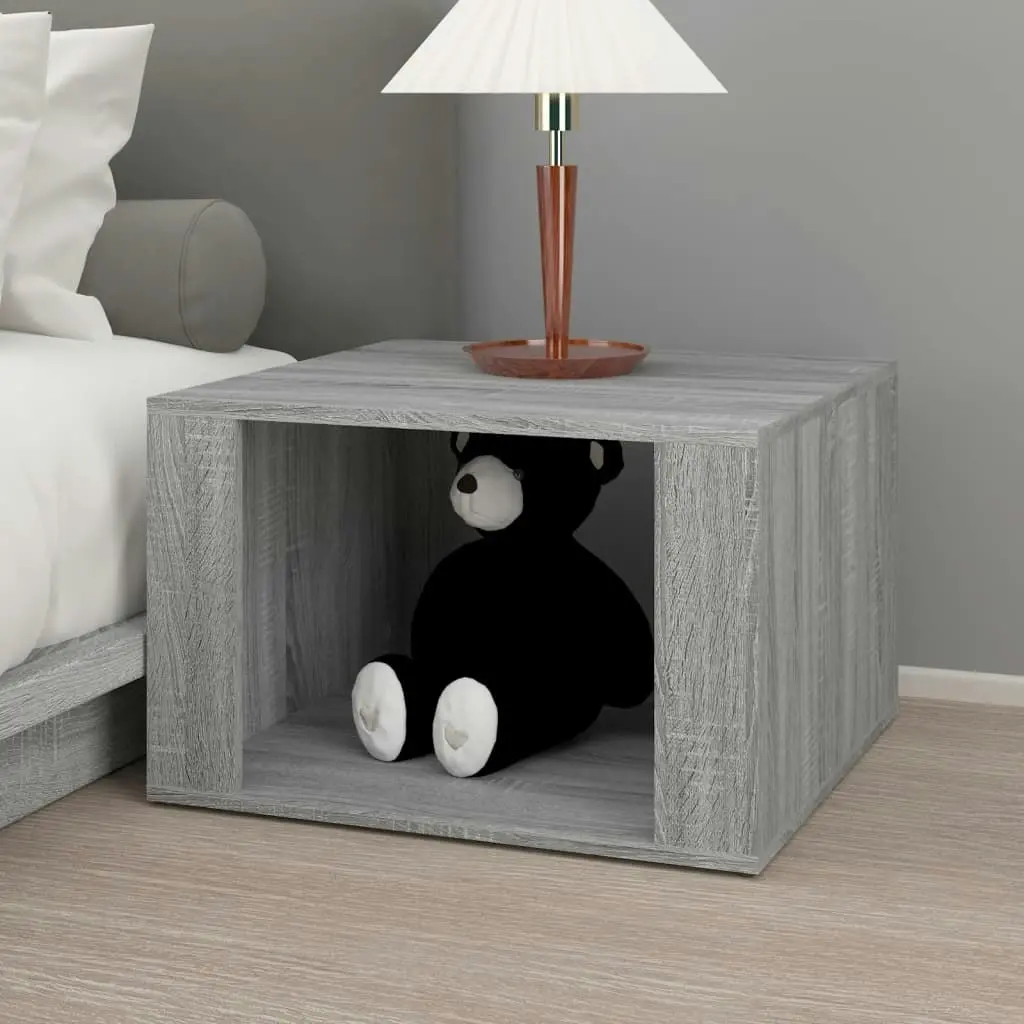 Bedside Table Grey Sonoma 57x55x36 cm Engineered Wood 816558