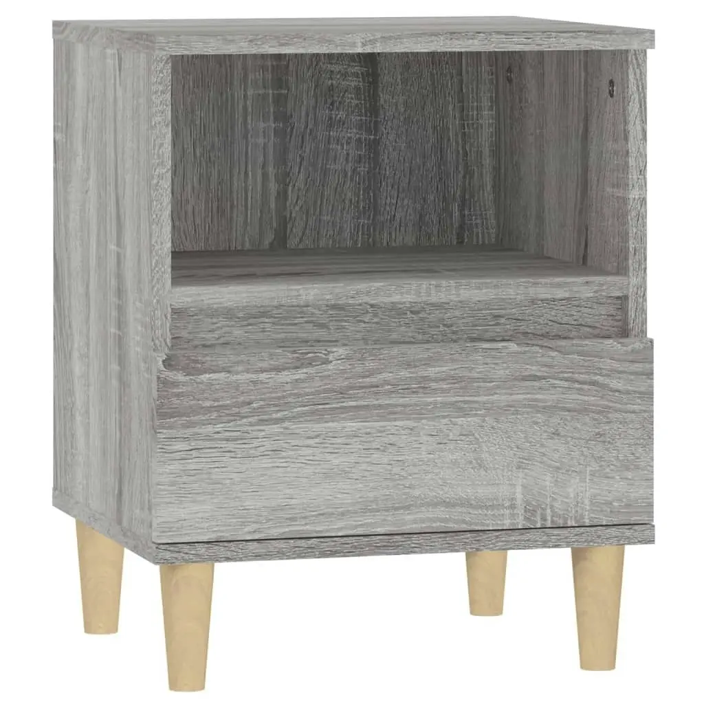 Bedside Cabinets 2 pcs Grey Sonoma 40x35x50 cm 821807