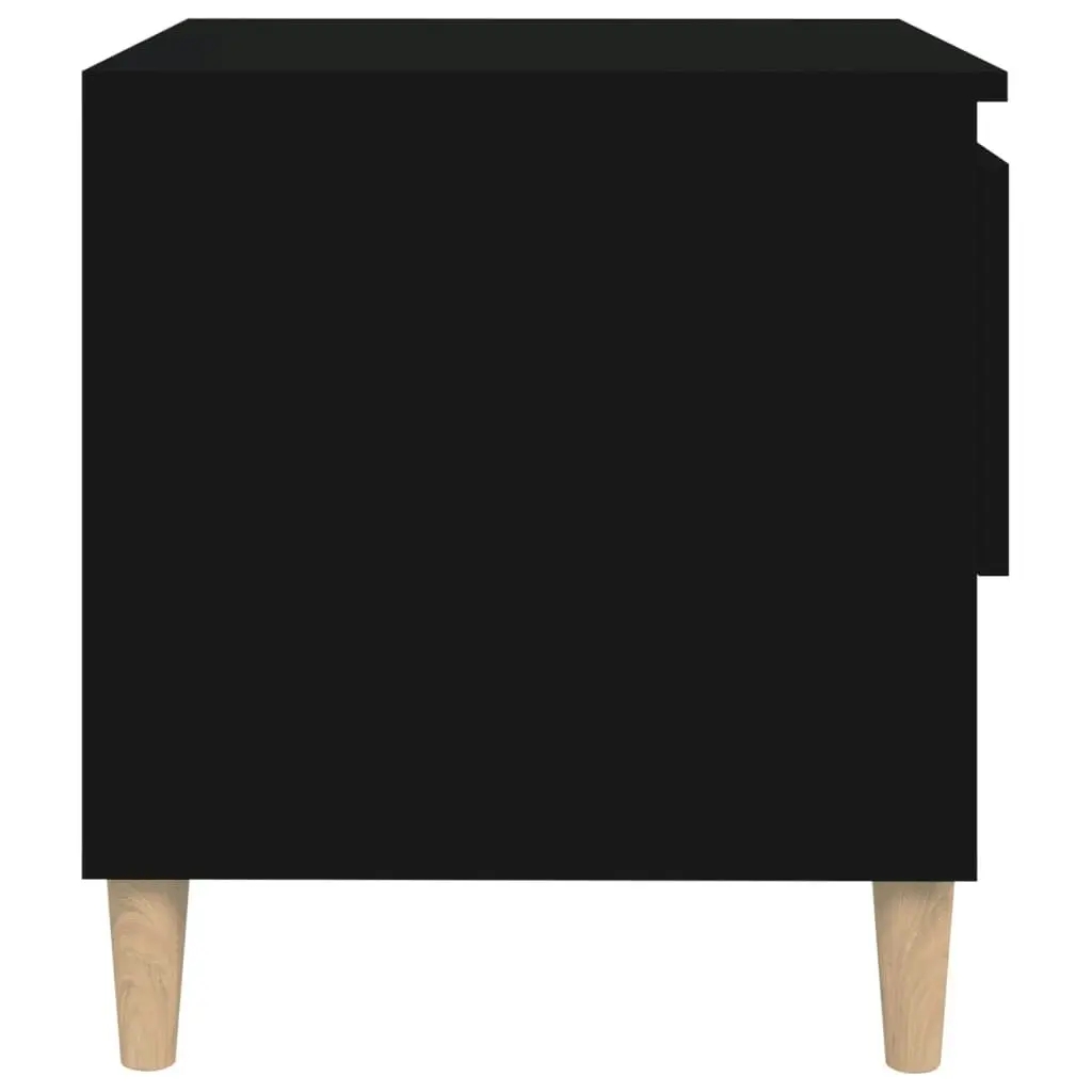 Bedside Tables 2 pcs Black 50x46x50 cm Engineered Wood 819535