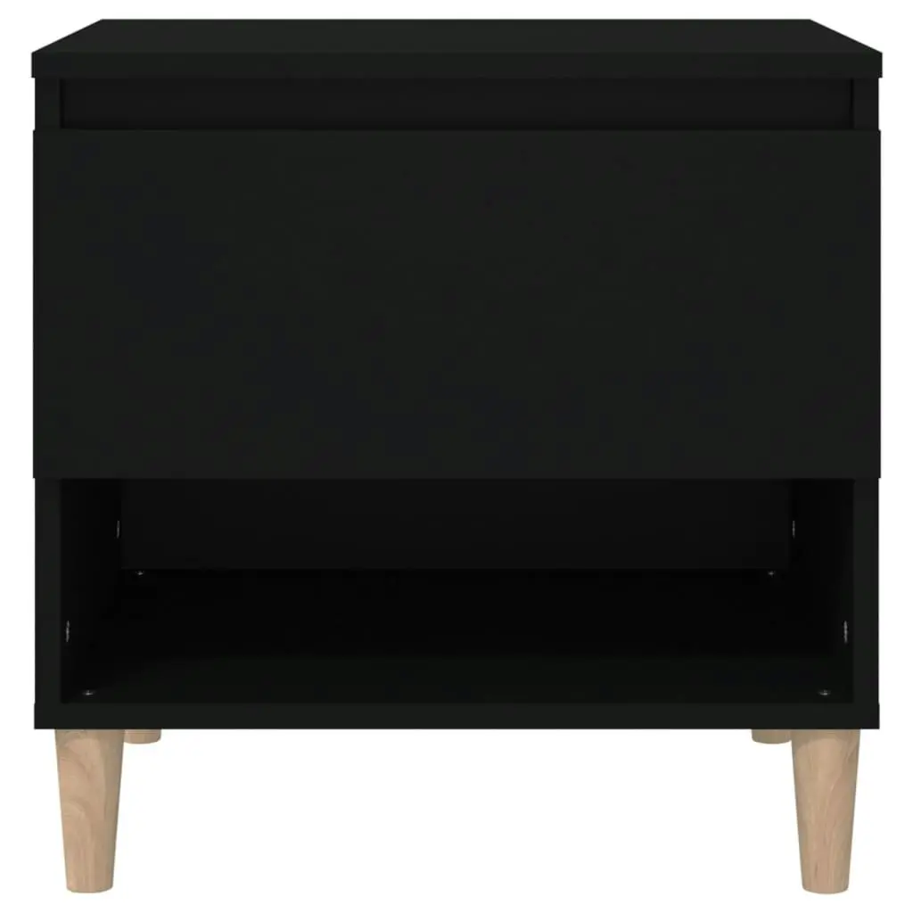 Bedside Tables 2 pcs Black 50x46x50 cm Engineered Wood 819535