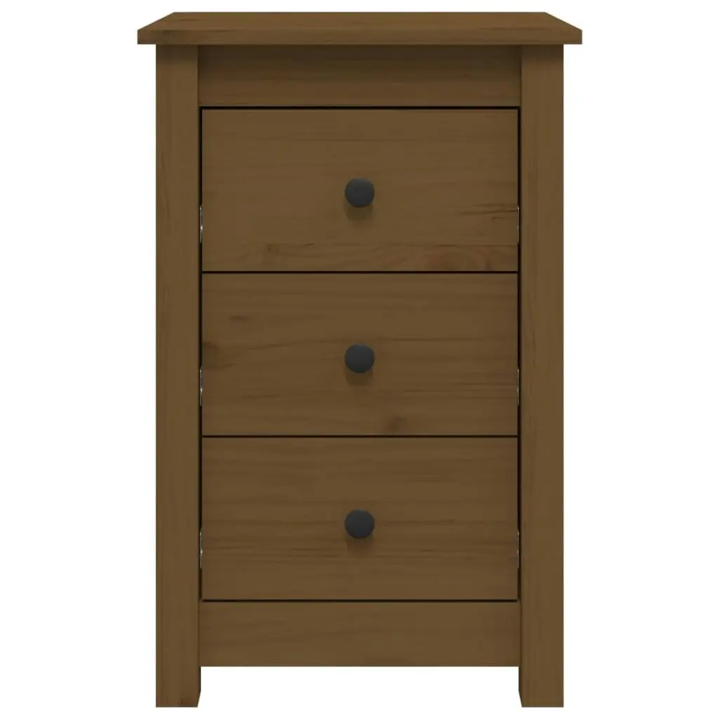 Bedside Cabinets 2 pcs Honey Brown 40x35x61.5 cm Solid Wood Pine 813706