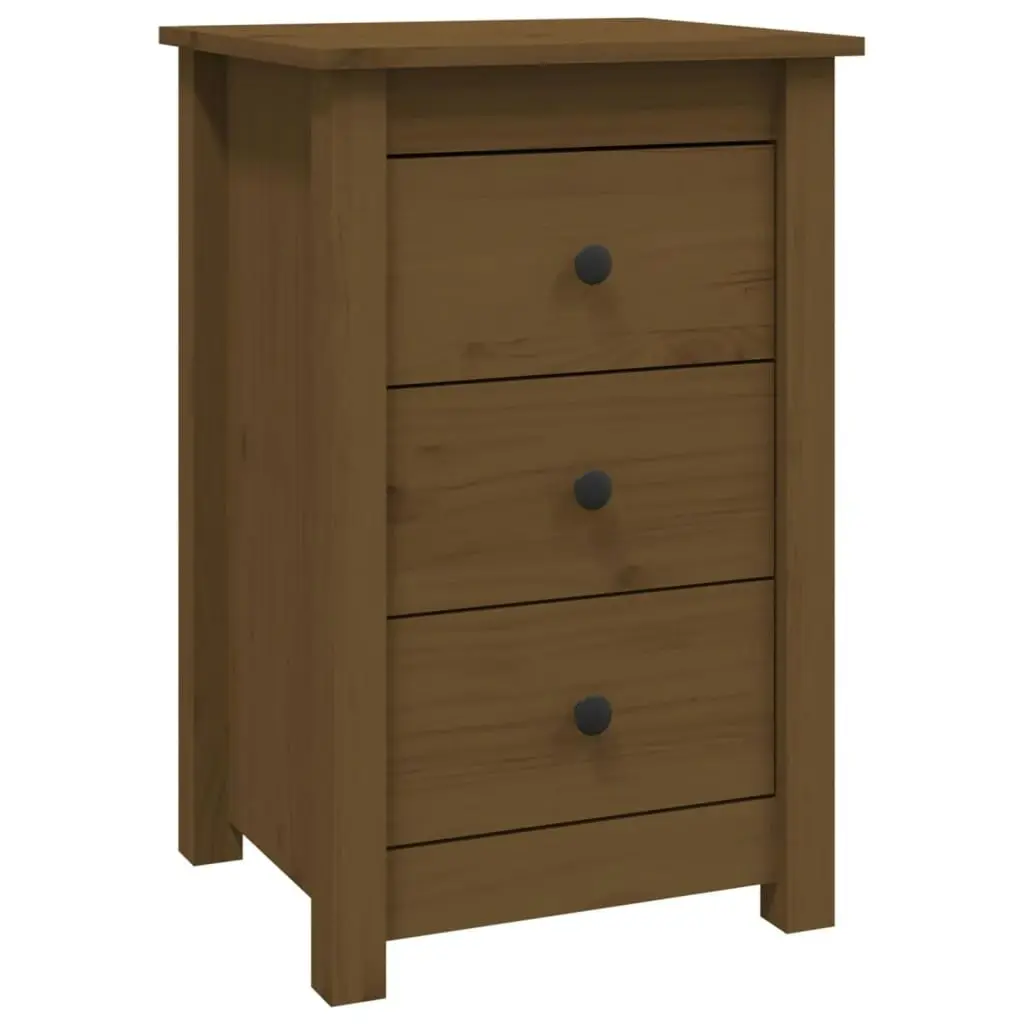 Bedside Cabinets 2 pcs Honey Brown 40x35x61.5 cm Solid Wood Pine 813706