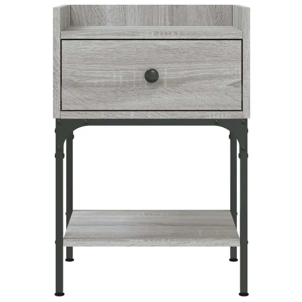 Bedside Tables 2 pcs Grey Sonoma 40.5x31x60 cm Engineered Wood 825900