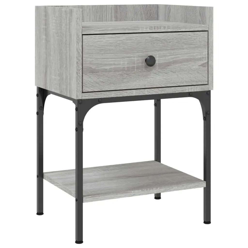 Bedside Tables 2 pcs Grey Sonoma 40.5x31x60 cm Engineered Wood 825900