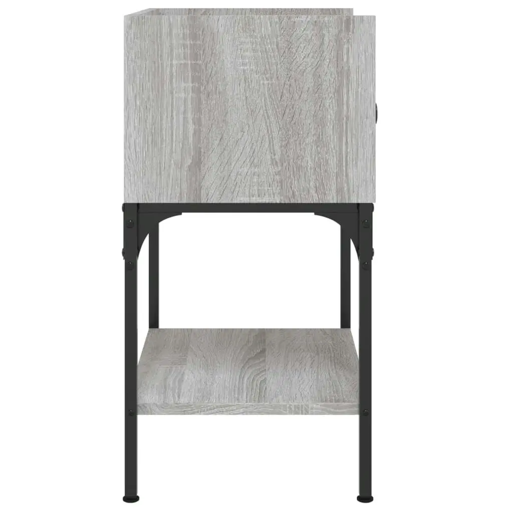 Bedside Tables 2 pcs Grey Sonoma 40.5x31x60 cm Engineered Wood 825900