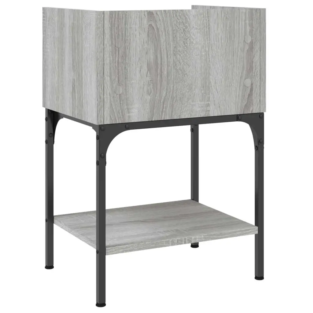 Bedside Tables 2 pcs Grey Sonoma 40.5x31x60 cm Engineered Wood 825900