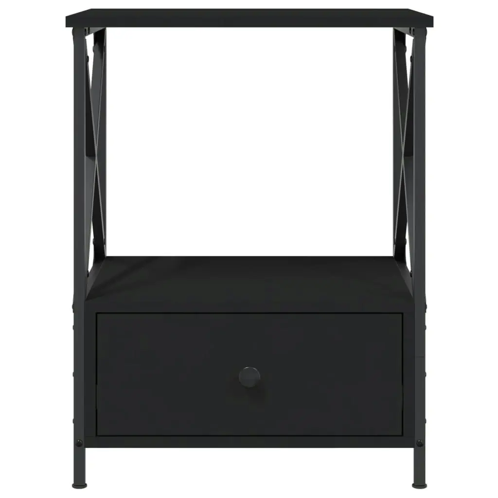 Bedside Table Black 50x41x65 cm Engineered Wood 826083