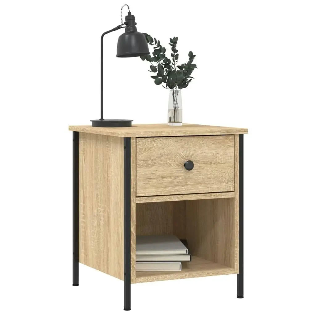 Bedside Cabinets 2 pcs Sonoma Oak 40x42x50 cm Engineered Wood 825936