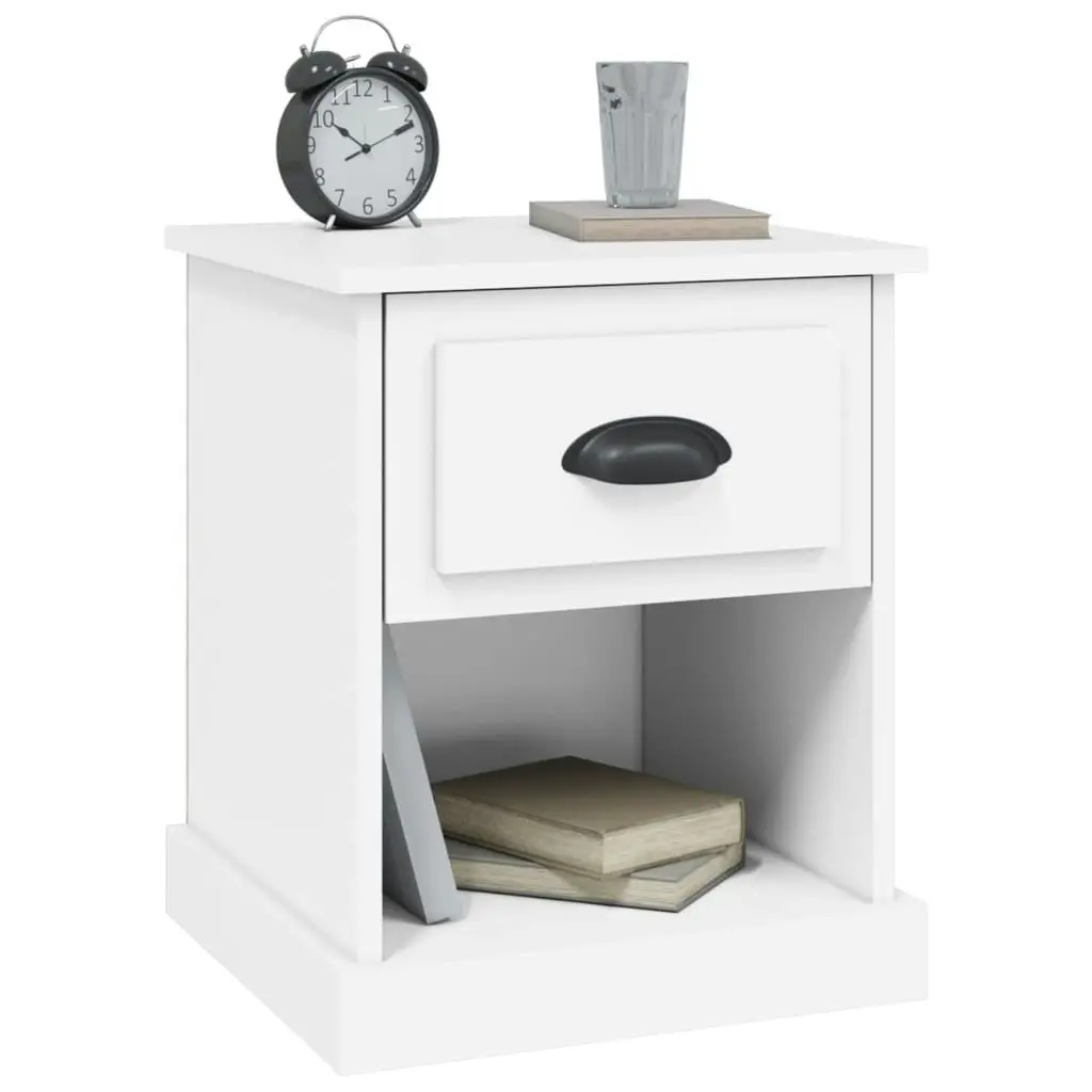 Bedside Cabinets 2 pcs White 39x39x47.5 cm Engineered Wood 816129