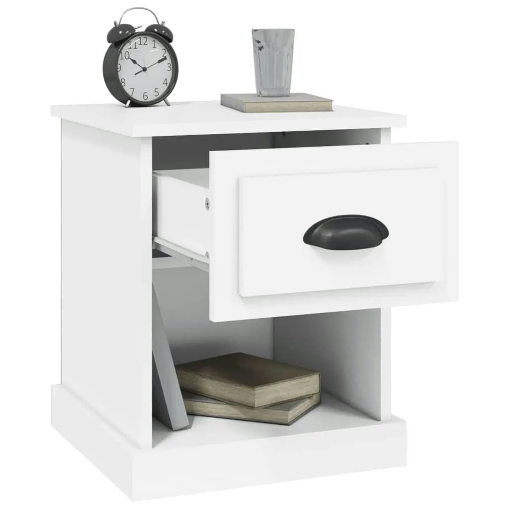 Bedside Cabinets 2 pcs White 39x39x47.5 cm Engineered Wood 816129