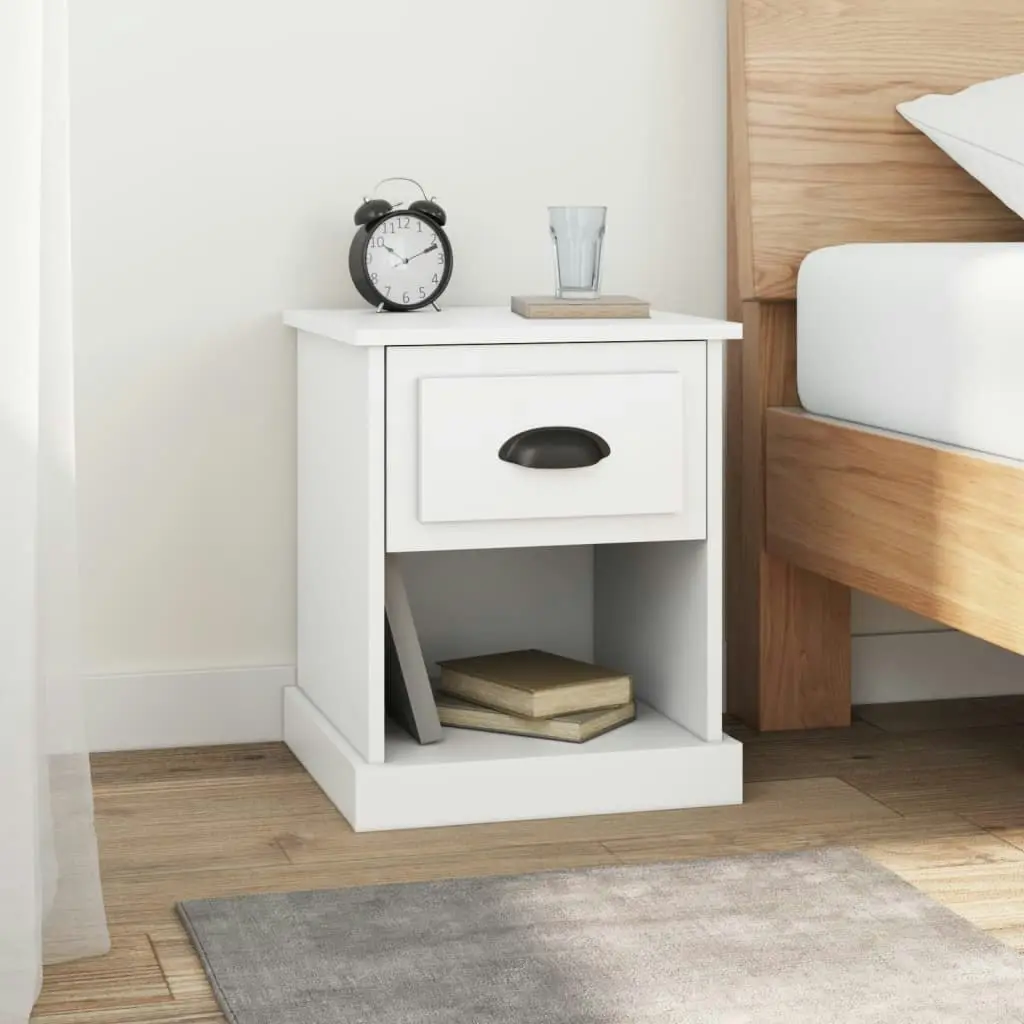 Bedside Cabinets 2 pcs White 39x39x47.5 cm Engineered Wood 816129