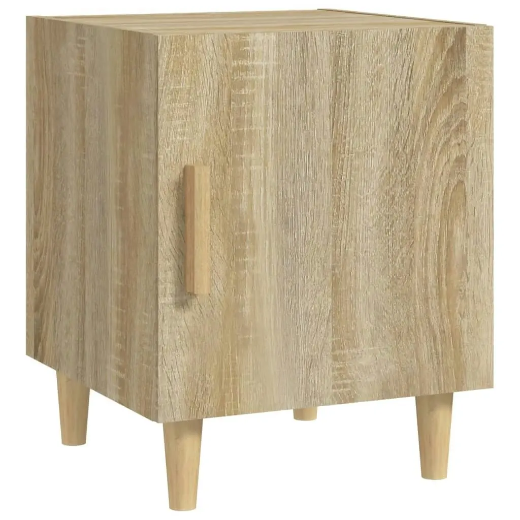 Bedside Cabinets 2 pcs Sonoma Oak Engineered Wood 812049