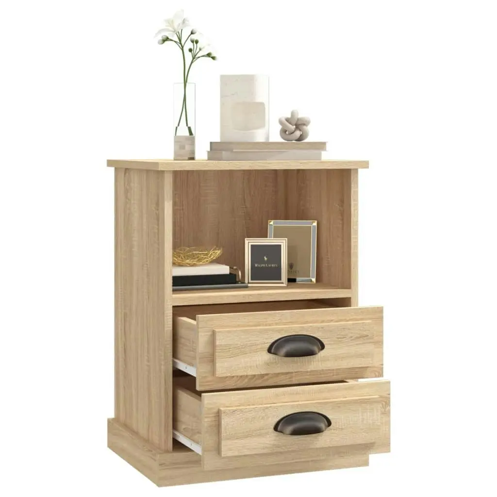 Bedside Cabinets 2 pcs Sonoma Oak 43x36x60 cm 816335