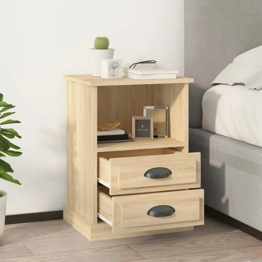 Bedside Cabinets 2 pcs Sonoma Oak 43x36x60 cm 816335