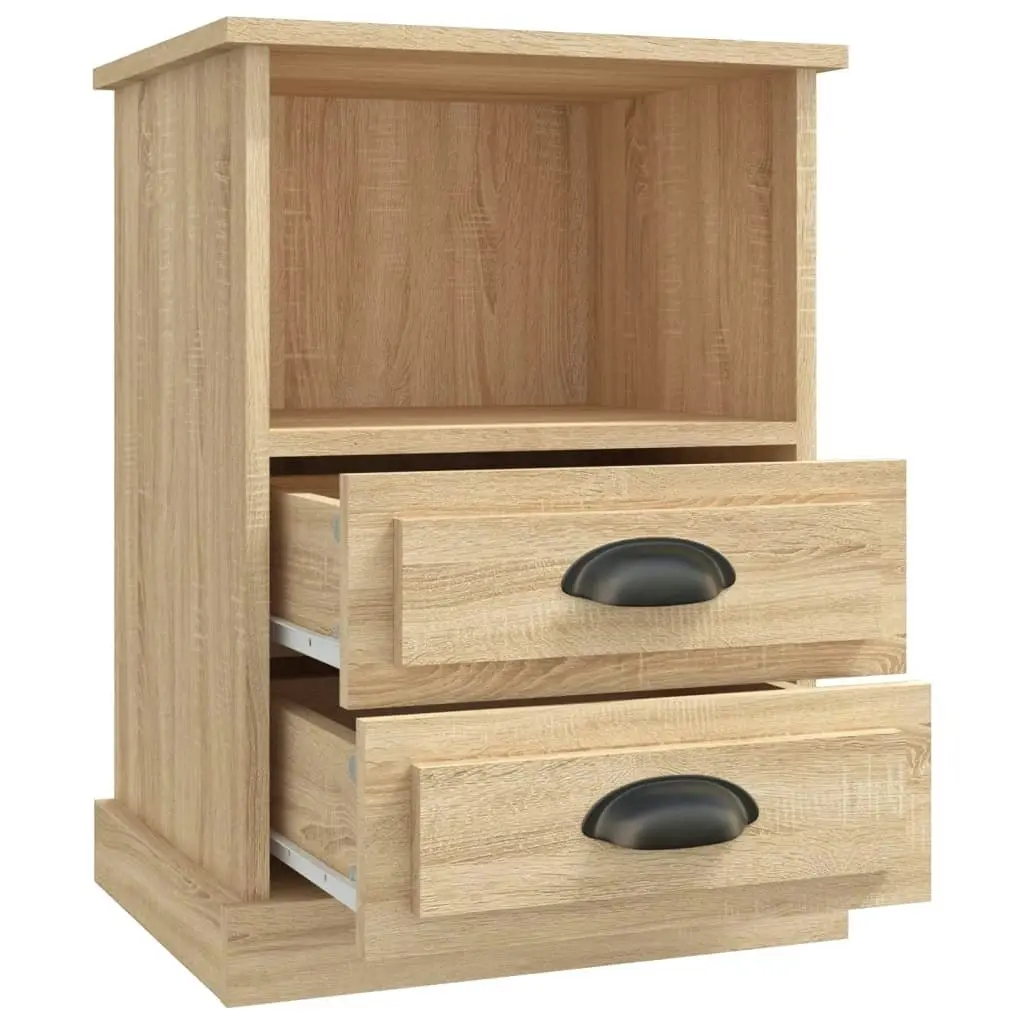 Bedside Cabinets 2 pcs Sonoma Oak 43x36x60 cm 816335