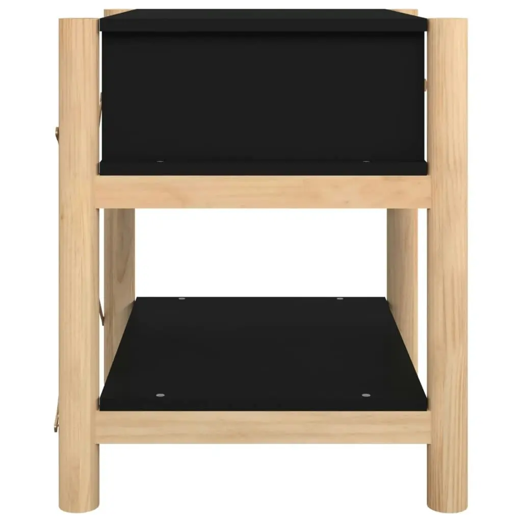 Bedside Tables 2pcs Black 42x38x45 cm Engineered Wood 345657