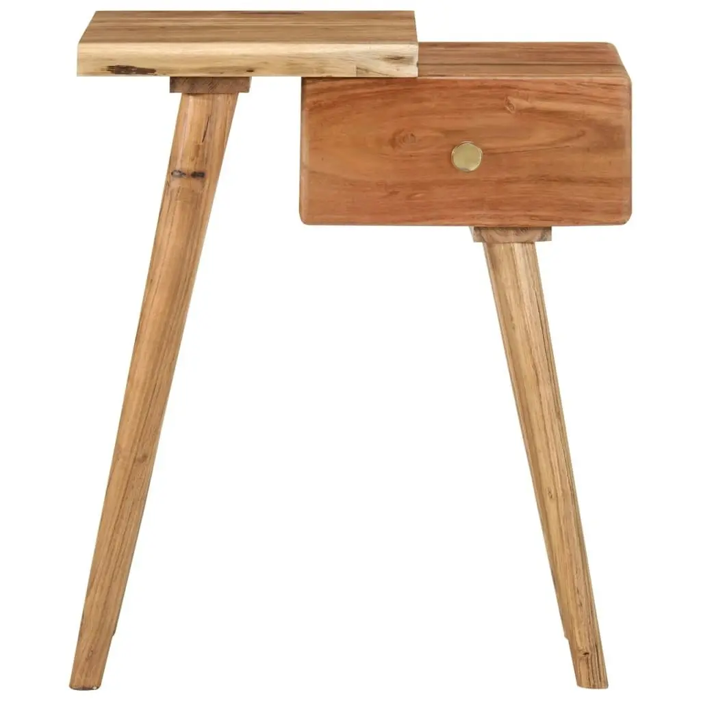 Bedside Table Solid Acacia Wood 45x32x55 cm 245662