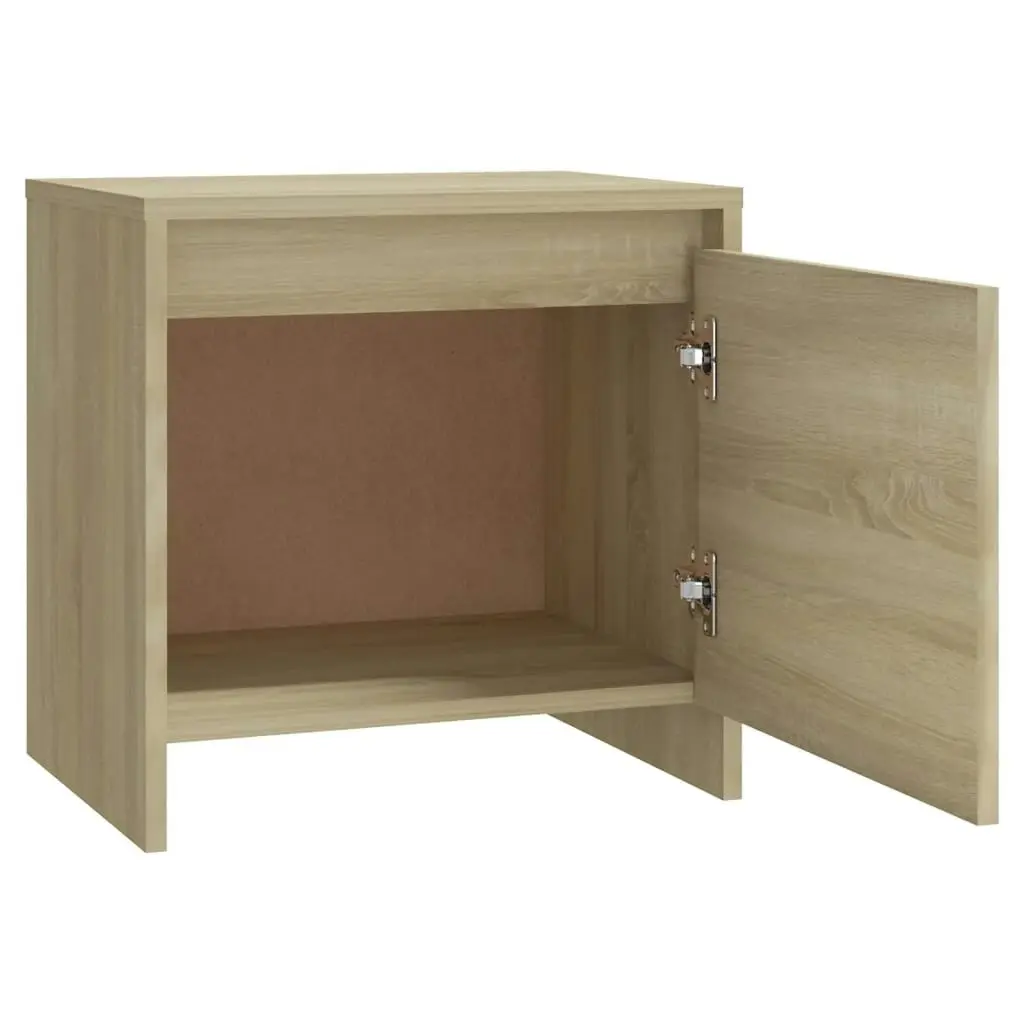 Bedside Cabinets 2 pcs Sonoma Oak 45x34x44.5 cm Engineered Wood 809870