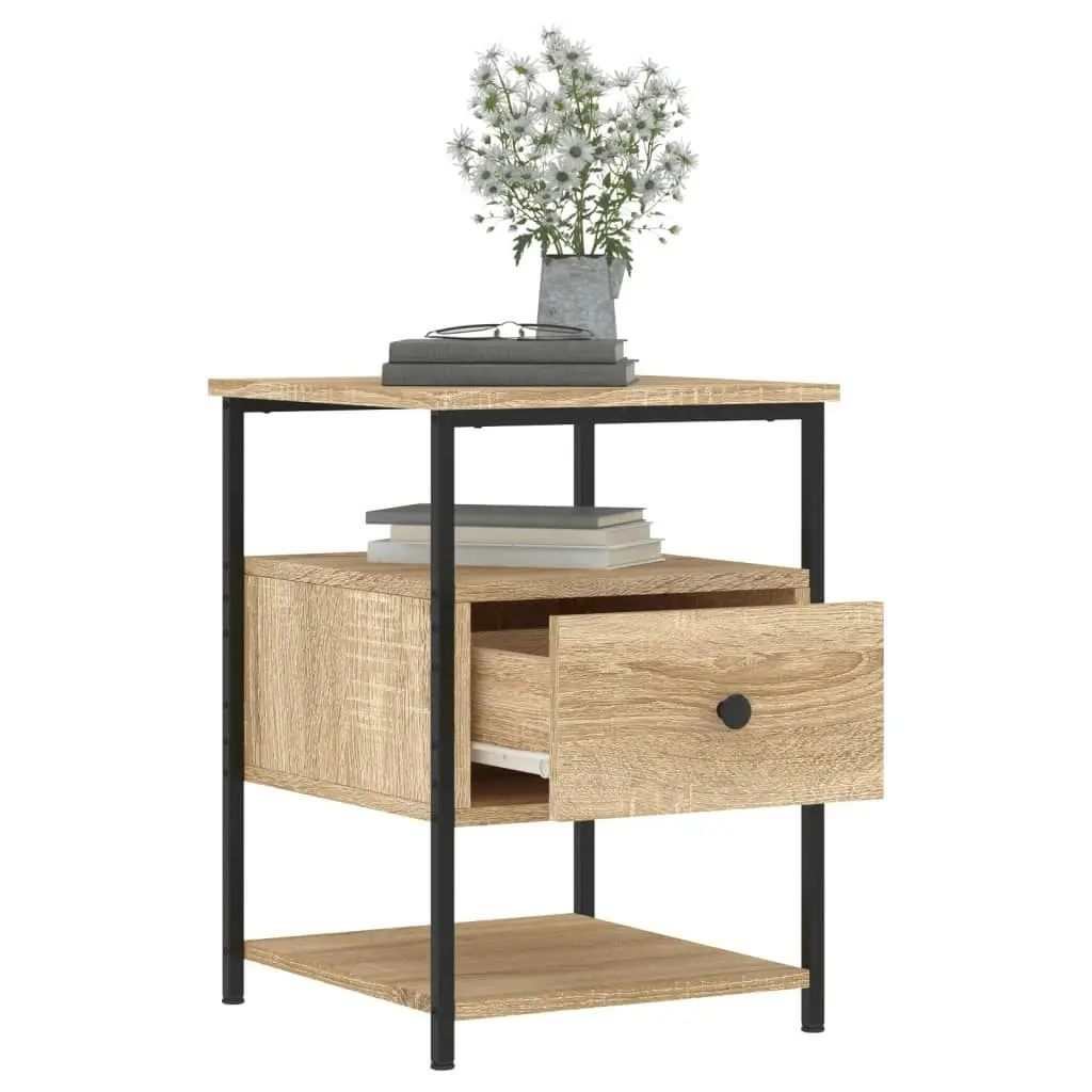 Bedside Cabinets 2 pcs Sonoma Oak 40x42x56 cm Engineered Wood 826026