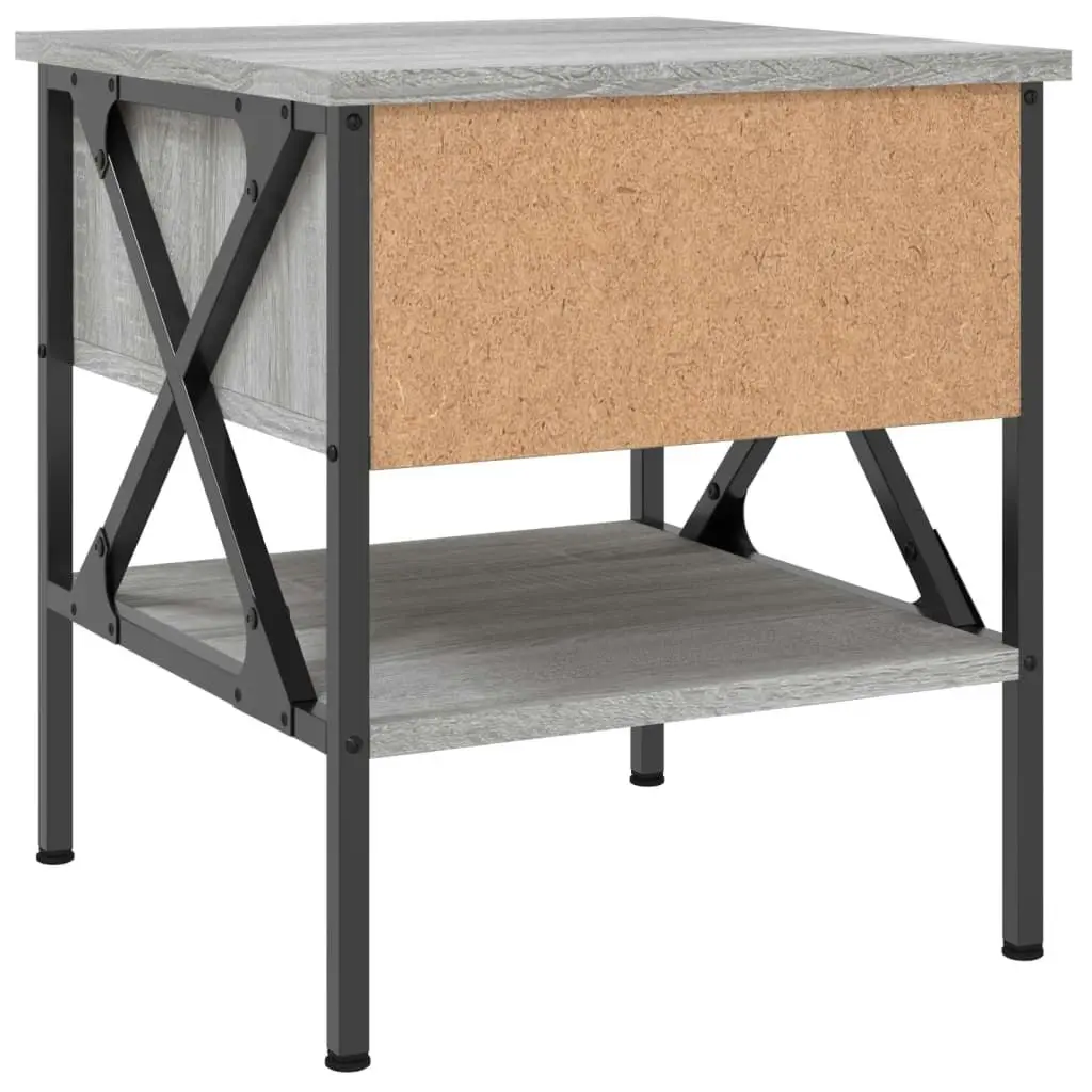 Bedside Tables 2 pcs Grey Sonoma 40x42x45 cm Engineered Wood 825960