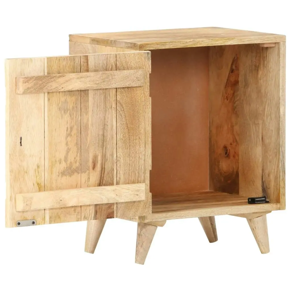 Carved Bedside Cabinet 40x30x50 cm Solid Mango Wood 320232