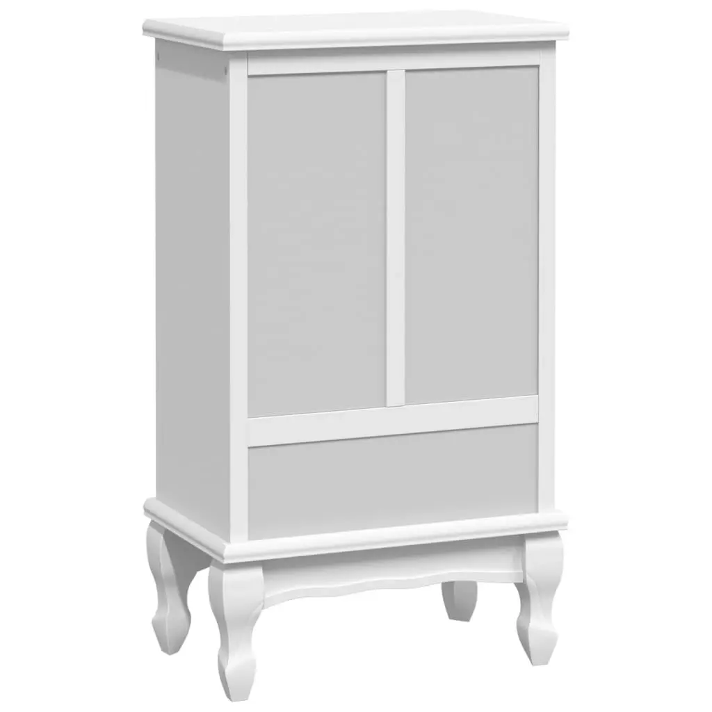 Cabinet with 5 Drawers 2 Shelves White 241150