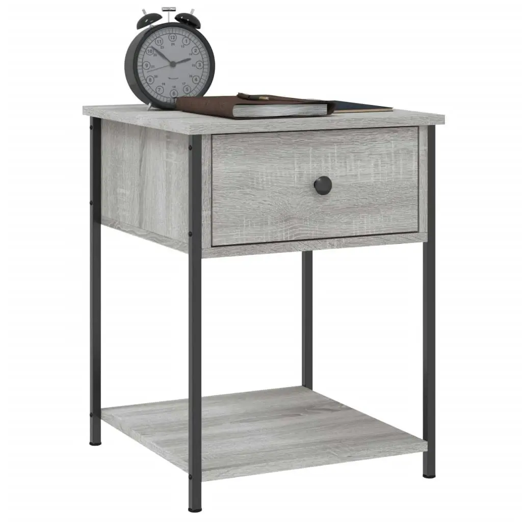 Bedside Tables 2 pcs Grey Sonoma 44x45x58 cm Engineered Wood 825850