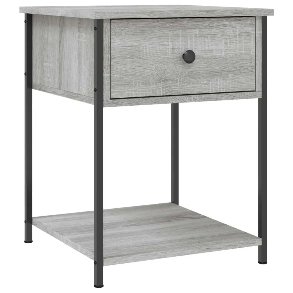 Bedside Tables 2 pcs Grey Sonoma 44x45x58 cm Engineered Wood 825850