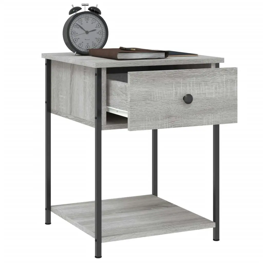 Bedside Tables 2 pcs Grey Sonoma 44x45x58 cm Engineered Wood 825850