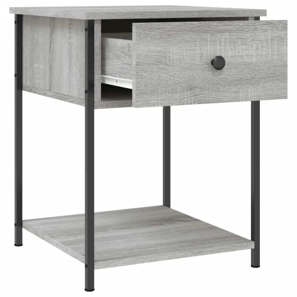 Bedside Tables 2 pcs Grey Sonoma 44x45x58 cm Engineered Wood 825850