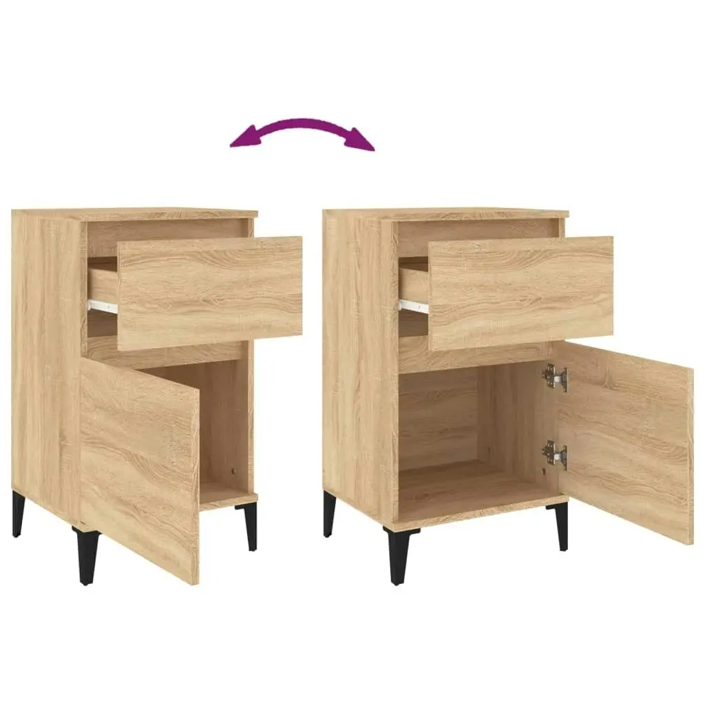 Bedside Cabinets 2 pcs Sonoma Oak 40x35x70 cm 819715