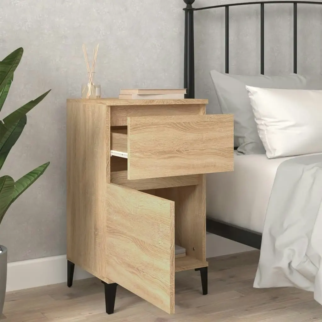 Bedside Cabinets 2 pcs Sonoma Oak 40x35x70 cm 819715