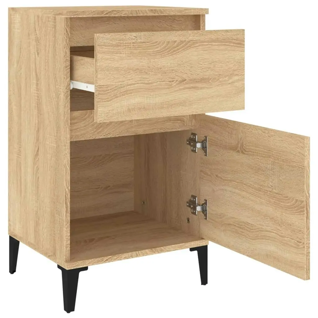 Bedside Cabinets 2 pcs Sonoma Oak 40x35x70 cm 819715