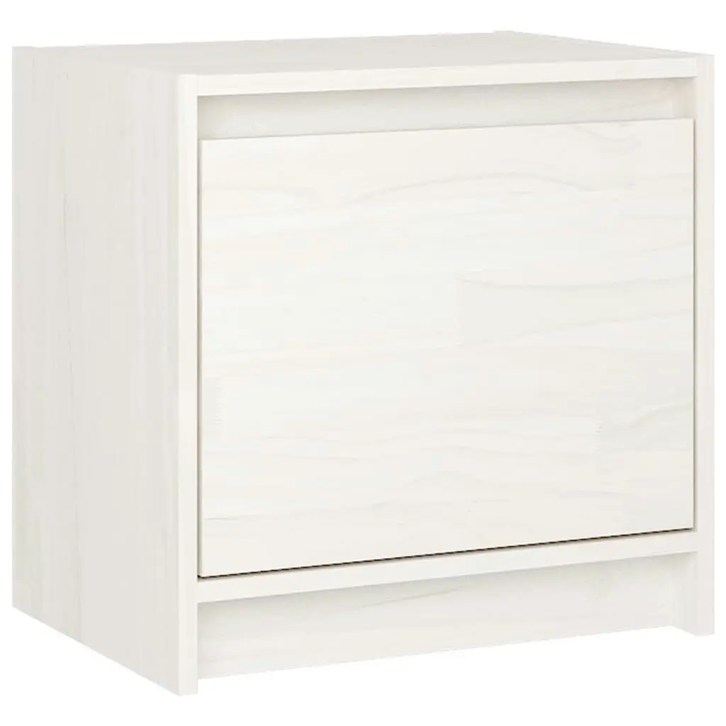 Bedside Cabinets 2 pcs White 40x30.5x40 cm Solid Pinewood 808116