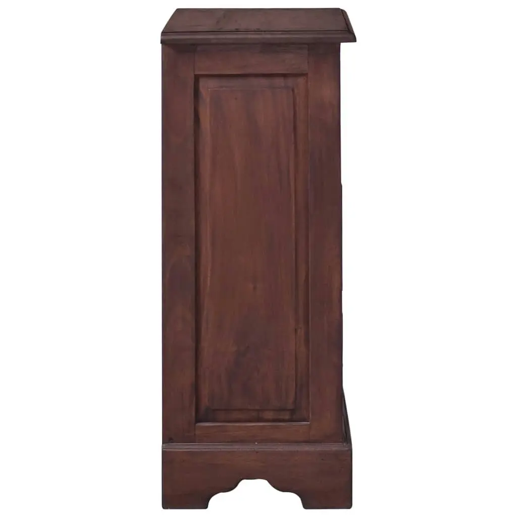 Chest of Drawers Classical Brown Solid Mahogany Wood 288834