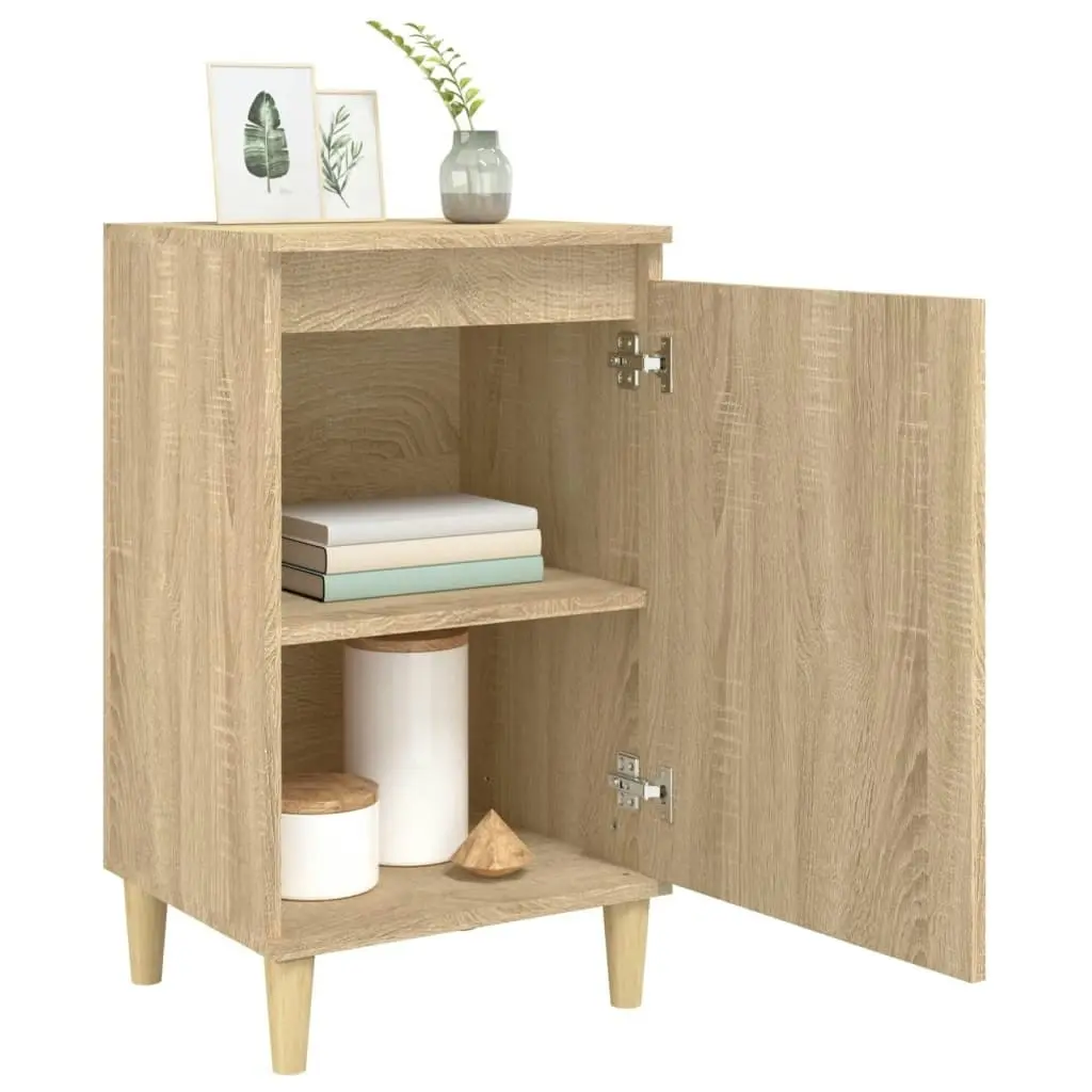 Bedside Cabinets 2 pcs Sonoma Oak 40x35x70 cm Engineered Wood 819635