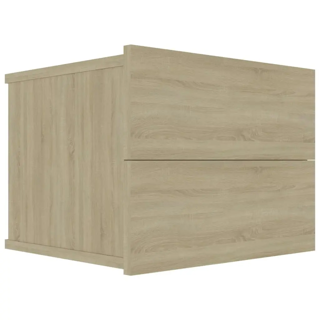 Bedside Cabinets 2 pcs Sonoma Oak 40x30x30 cm Engineered Wood 801060