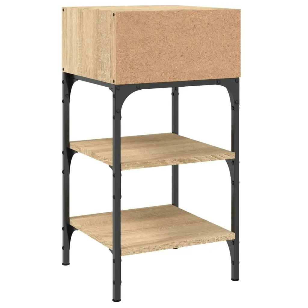 Bedside Tables 2 pcs Sonoma Oak 35x34.5x70 cm Engineered Wood 825886