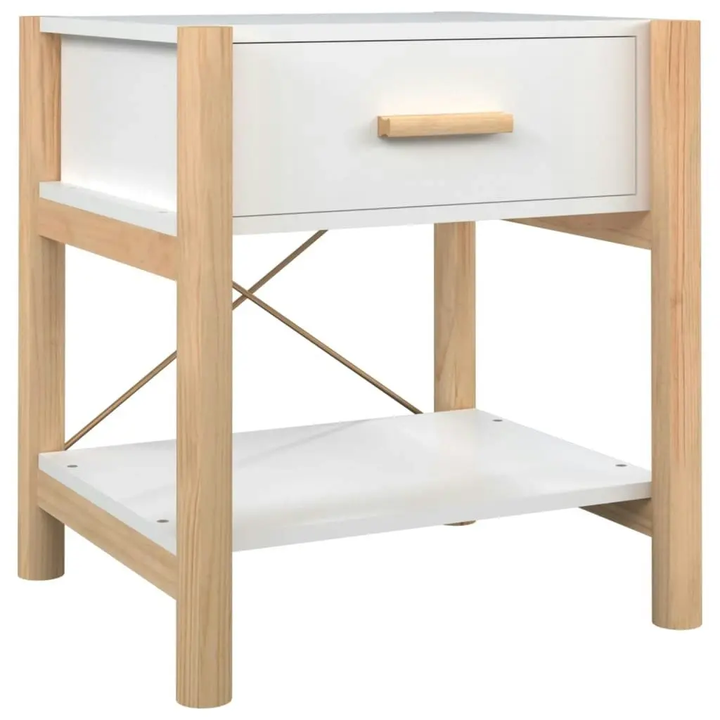 Bedside Tables 2pcs White 42x38x45 cm Engineered Wood 345655