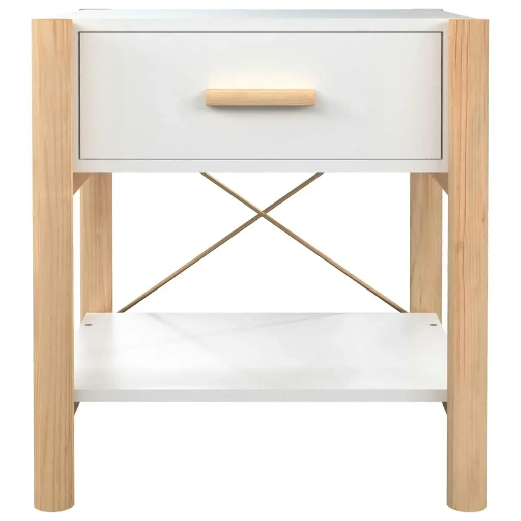 Bedside Tables 2pcs White 42x38x45 cm Engineered Wood 345655